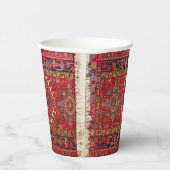 アンティークペルシアのラグ動揺してヴィンテージアートパターン 紙コップ (右)