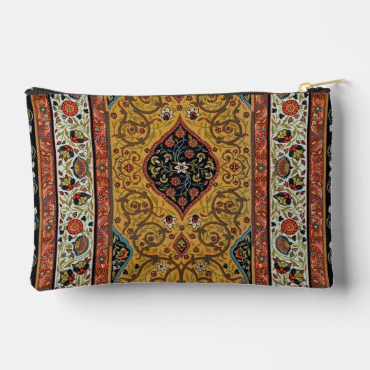 アンティークペルシアカーペットエレガントデザイン アクセサリーポーチ (裏面)