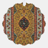 アンティークペルシアカーペットエレガントデザイン オーナメントカード (裏面)