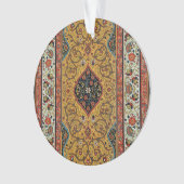 アンティークペルシアカーペットエレガントデザイン オーナメント (正面)