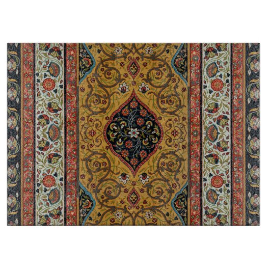 アンティークペルシアカーペットエレガントデザイン カッティングボード (正面)