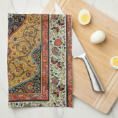 アンティークペルシアカーペットエレガントデザイン キッチンタオル (四つ折り)