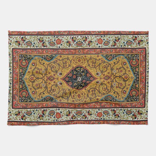 アンティークペルシアカーペットエレガントデザイン キッチンタオル (横)