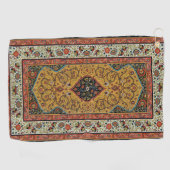 アンティークペルシアカーペットエレガントデザイン ゴルフタオル (横)