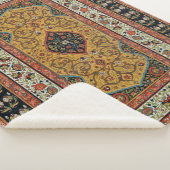 アンティークペルシアカーペットエレガントデザイン シェルパブランケット (3/4)