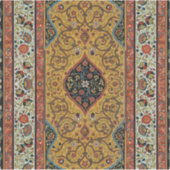 アンティークペルシアカーペットエレガントデザイン シール (正面)