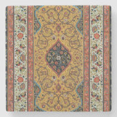 アンティークペルシアカーペットエレガントデザイン ストーンコースター (正面)