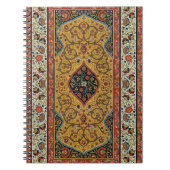 アンティークペルシアカーペットエレガントデザイン ノートブック (正面)