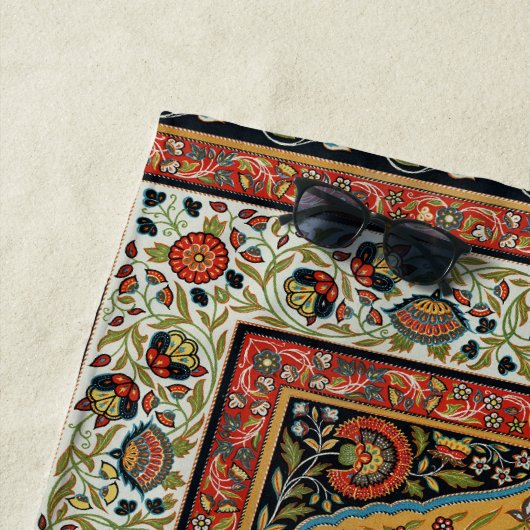 アンティークペルシアカーペットエレガントデザイン ビーチタオル (インサイチュ)