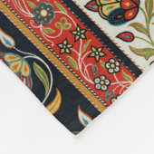 アンティークペルシアカーペットエレガントデザイン フリースブランケット (角)