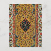 アンティークペルシアカーペットエレガントデザイン ポストカード (正面)