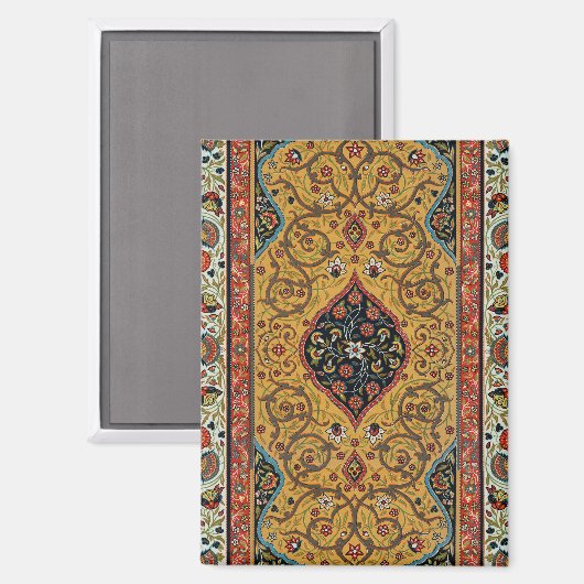 アンティークペルシアカーペットエレガントデザイン マグネット (正面/裏面)