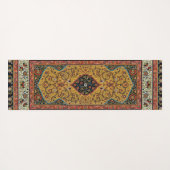 アンティークペルシアカーペットエレガントデザイン ヨガマット (裏面(横))