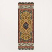 アンティークペルシアカーペットエレガントデザイン ヨガマット (裏面)