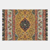 アンティークペルシアカーペットエレガントデザイン ラッピングペーパーシート (正面)