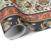 アンティークペルシアカーペットエレガントデザイン ラッピングペーパー (ロールコーナー)