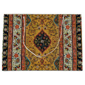 アンティークペルシアカーペットエレガントデザイン ラージペーパーバッグ (正面)