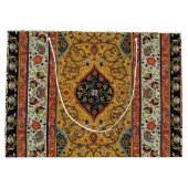 アンティークペルシアカーペットエレガントデザイン ラージペーパーバッグ (裏面)