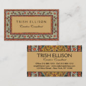 アンティークペルシアカーペットエレガントデザイン 名刺 (正面/裏面)