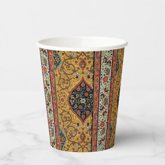 アンティークペルシアカーペットエレガントデザイン 紙コップ (左)