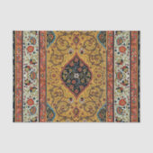 アンティークペルシアカーペットエレガントデザイン 薄葉紙 (正面)