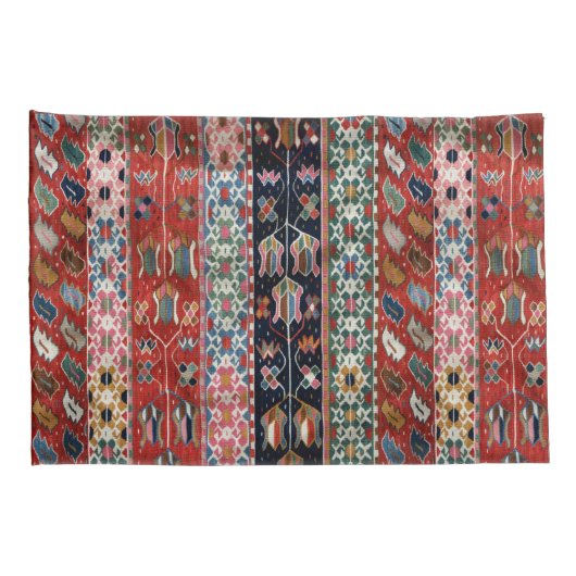 アンティークペルシカラフルアターキリムラグ 枕カバー (裏面-右)