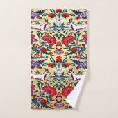 アンティークペルシャのトルコの絨毯,動物 バスタオルセット (ハンドタオル)