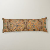 アンティークペルシャカーペットブラウンオレンジ ボディピロー (裏面)