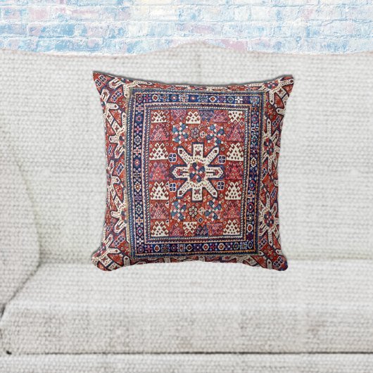 アンティークペルシャスカイオリエンタルラグデザイン枕 クッション