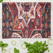 アンティークペルシャトルコカーペット キッチンタオル (折り畳み)