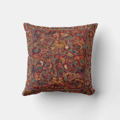 アンティークペルーフローラタペストリープリントアクセントピル クッション (裏面)