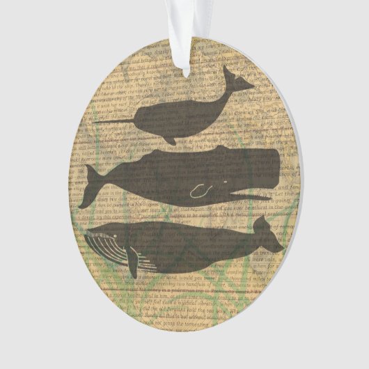 アンティークホエー航海のル海生活 オーナメント (正面)