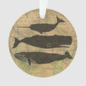 アンティークホエー航海のル海生活 オーナメント (正面)