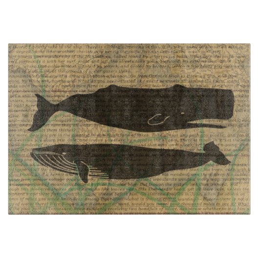 アンティークホエー航海のル海生活 カッティングボード (正面)