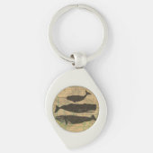 アンティークホエー航海のル海生活 キーホルダー (正面)