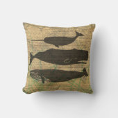 アンティークホエー航海のル海生活 クッション (正面)