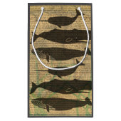 アンティークホエー航海のル海生活 スモールペーパーバッグ (裏面)