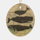 アンティークホエー航海のル海生活 セラミックオーナメント (左)