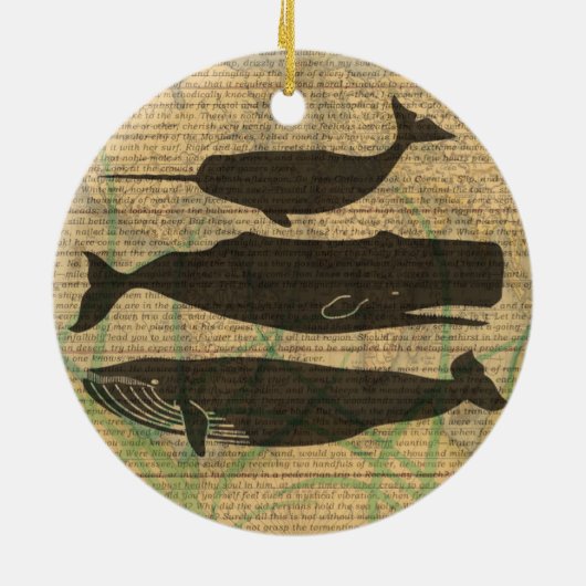 アンティークホエー航海のル海生活 セラミックオーナメント (裏面)