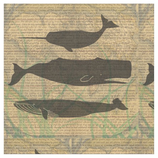 アンティークホエー航海のル海生活 ファブリック (クローズアップ)