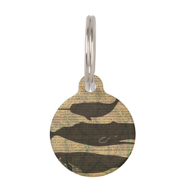 アンティークホエー航海のル海生活 ペット　ネームタグ (正面)