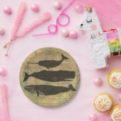 アンティークホエー航海のル海生活 ペーパープレート (パーティー)