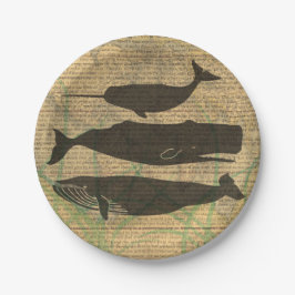 アンティークホエー航海のル海生活 ペーパープレート