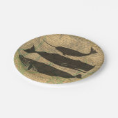 アンティークホエー航海のル海生活 ペーパープレート (アングル)