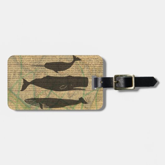 アンティークホエー航海のル海生活 ラゲッジタグ (正面横)