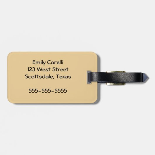 アンティークホエー航海のル海生活 ラゲッジタグ (裏面横)