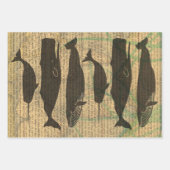 アンティークホエー航海のル海生活 ラッピングペーパーシート (正面2)