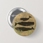 アンティークホエー航海のル海生活 缶バッジ (正面&裏面)