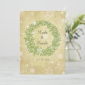 アンティークホリデースノーイリーススケッチ招待状 招待状 (スタンド正面)