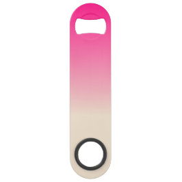 アンティークホワイトとウィンタースカイピンクのグラデーションパターン スピード栓抜き